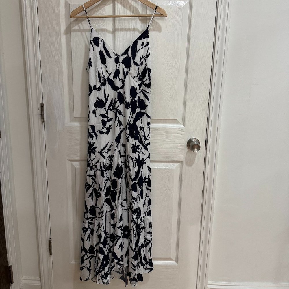 Gibson Latimer Navy & White Spaghetti Strap Dress